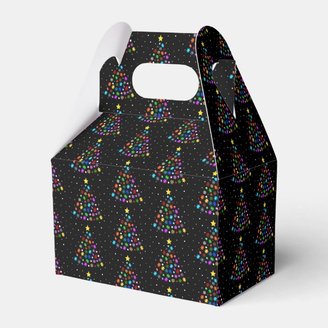Autism Snowflake Christmas Tree Favour Box (Front Side)