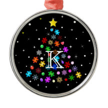 Autism Snowflake Christmas Tree