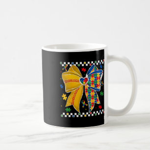 Autism Softll Coquette Bow Autism Awareness Mother Coffee Mug