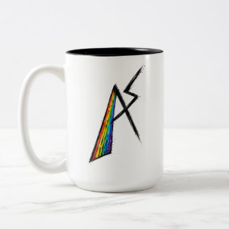 Autism Spectrum AS Symbol | Modern Rainbow  Two-Tone Coffee Mug