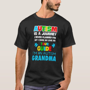 Autism Spectrum Disorder Grandmother Awareness Puz T-Shirt