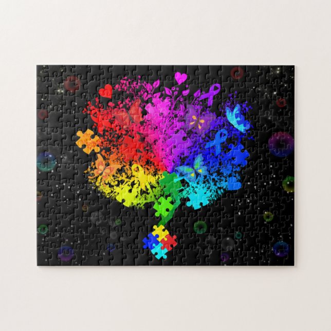 Autism Spectrum Tree Jigsaw Puzzle (Horizontal)