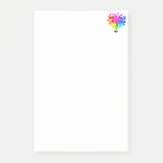 Autism Spectrum Tree Post-it Notes (Front)