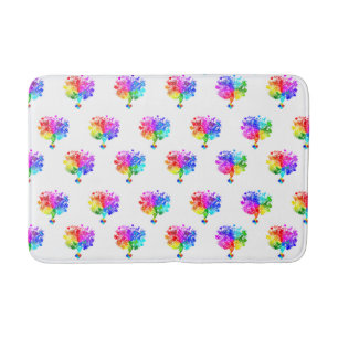 Autism Spectrum Trees Bath Mat