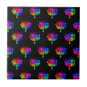 Autism Spectrum Trees Ceramic Tile