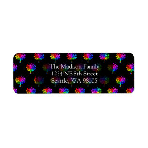 Autism Spectrum Trees Return Address Label