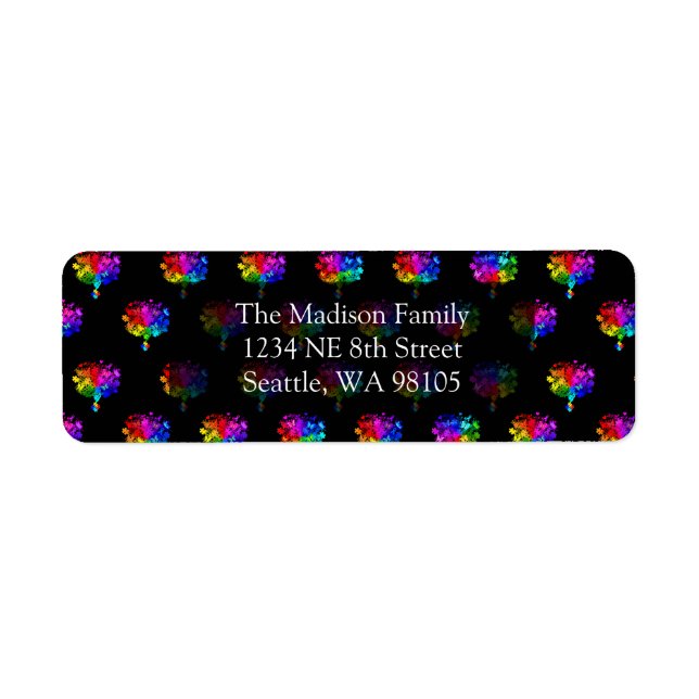 Autism Spectrum Trees Return Address Label (Front)