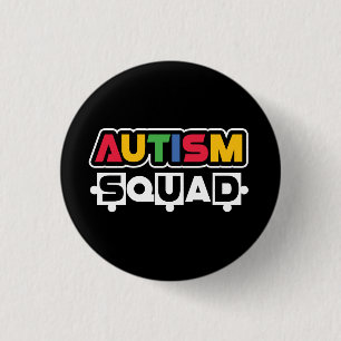 Autism Squad 3 Cm Round Badge