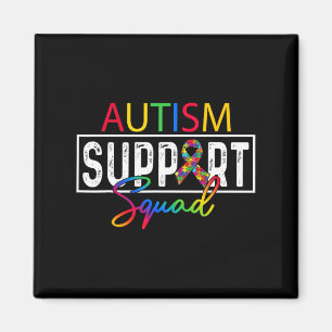 Autism Squad Awareness Autism Support Team Group F Magnet