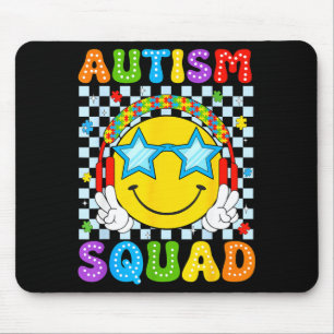 Autism squad funny puzzle autism awareness men mouse pad