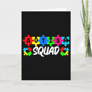 Autism Squad Support Inclusion Advocacy Awareness Card