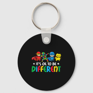 Autism superheroes to be different asd awareness key ring