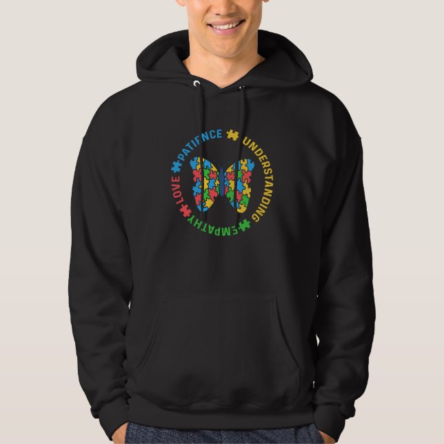 Autism Support Autistic Child Autism Awareness Hoodie (Front)