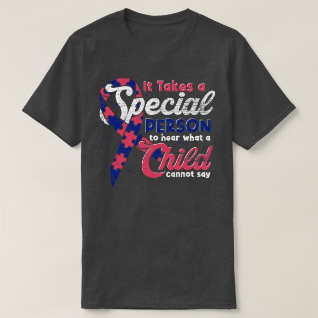 Autism Support Autistic Child Puzzle Piece Autism  T-Shirt (Design Front)