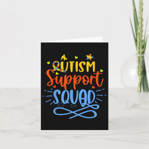 Autism Support Squad Autism Awareness Family Group Card