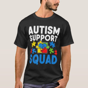Autism Support Squad Awareness Family Team _1  T-Shirt