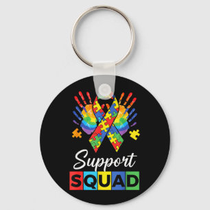 Autism Support Squad Family Autism Awareness Boys Key Ring