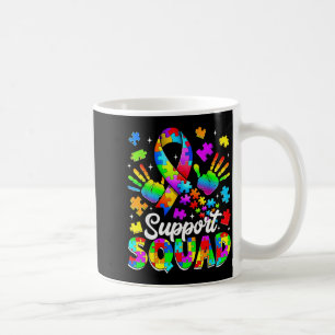 Autism support squad family autism awareness month coffee mug