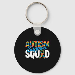 Autism support squad for autism awareness autism key ring