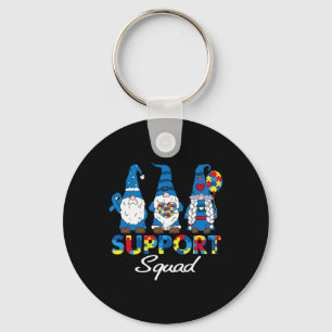 Autism Support Squad Gnomes Awareness Matching Men Key Ring