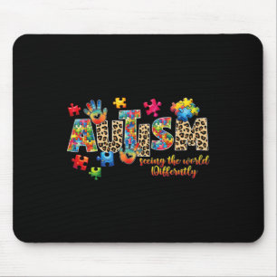 Autism Support Teacher Women Kids Autism Awareness Mouse Pad
