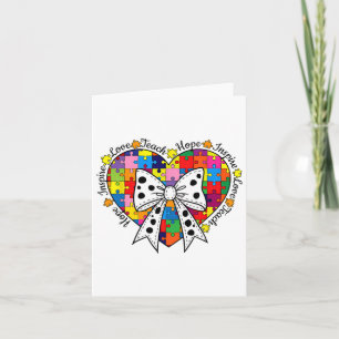 Autism Teach-love Inspire Hope Card