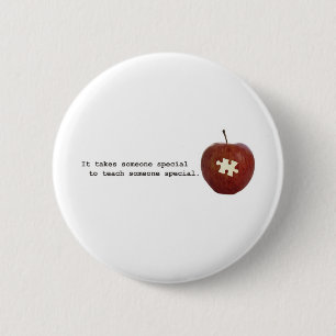 Autism Teacher 6 Cm Round Badge