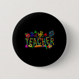 Autism Teacher Autism Awareness Coquette Autism 6 Cm Round Badge