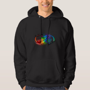 Autism Teacher Autism Rainbow Infinity Symbol Asd Hoodie