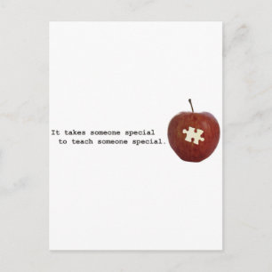 Autism Teacher Postcard