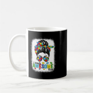 Autism Teacher shirt I Teach Awesome Kids Autism A Coffee Mug