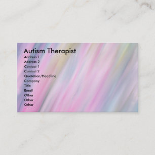 Autism Therapist Business Card