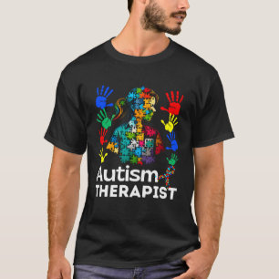 Autism Therapist Navigating Autism Autism Counseli T-Shirt
