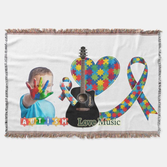 Autism Throw Blanket (Front)