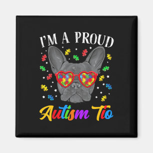 Autism Tio French Bulldog Dog Puzzle Gles Magnet