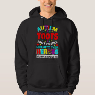 Autism Toots People Look Up Their Heroes Rising Mi Hoodie