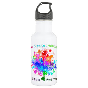 Autism Tree in Spectrum 532 Ml Water Bottle