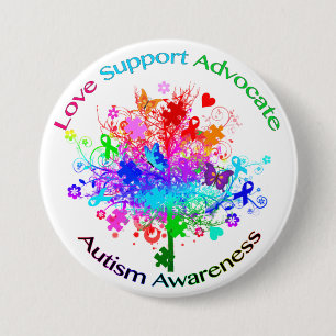 Autism Tree in Spectrum 7.5 Cm Round Badge
