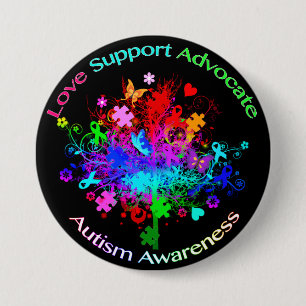 Autism Tree in Spectrum 7.5 Cm Round Badge