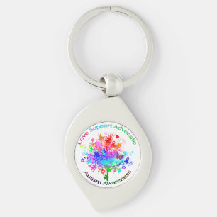 Autism Tree in Spectrum Key Ring