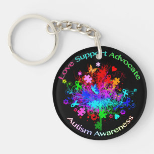 Autism Tree in Spectrum Key Ring
