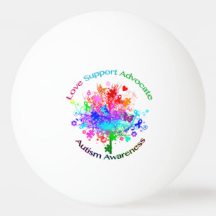 Autism Tree in Spectrum Ping Pong Ball