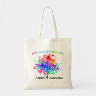 Autism Tree in Spectrum Tote Bag