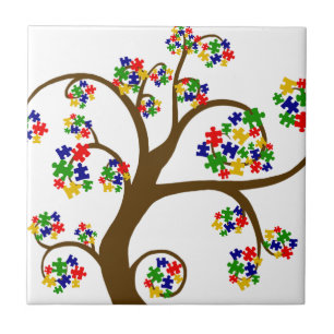 Autism Tree of Life Ceramic Tile
