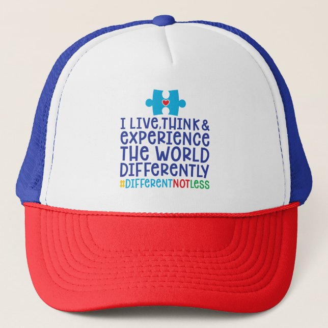 Autism Trucker Hat/Cap Hat (Front)