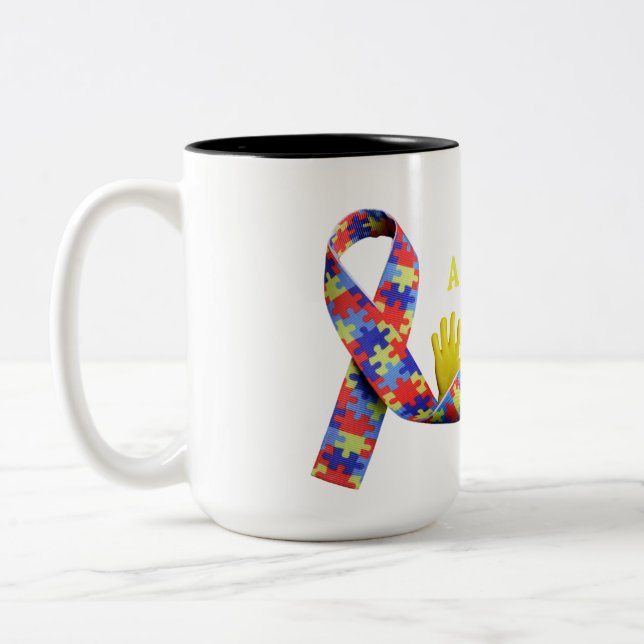 Autism Two-Tone Coffee Mug (Left)