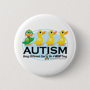 Autism Ugly Duckling 6 Cm Round Badge