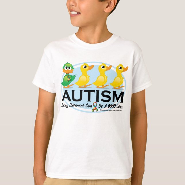 Autism Ugly Duckling T-Shirt (Front)
