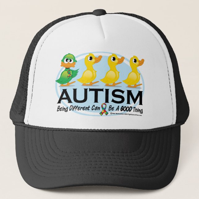Autism Ugly Duckling Trucker Hat (Front)