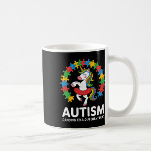 Autism Unicorn Dancing Different Beat Awareness To Coffee Mug